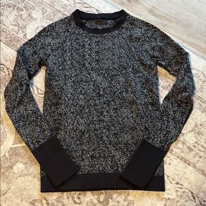 lululemon athletica Black and Gray Long Sleeve Tee